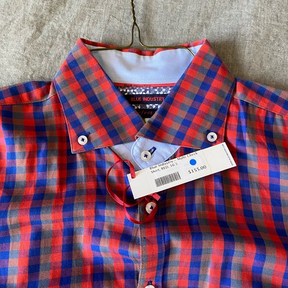Blue Industry multi check shirt - Picture 2 of 3